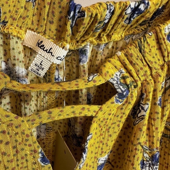 Bleuh Ciel Womens Crop Top Blouse Off The Shoulder Floral Lace Trim Sleeve Boho - Picture 3 of 11